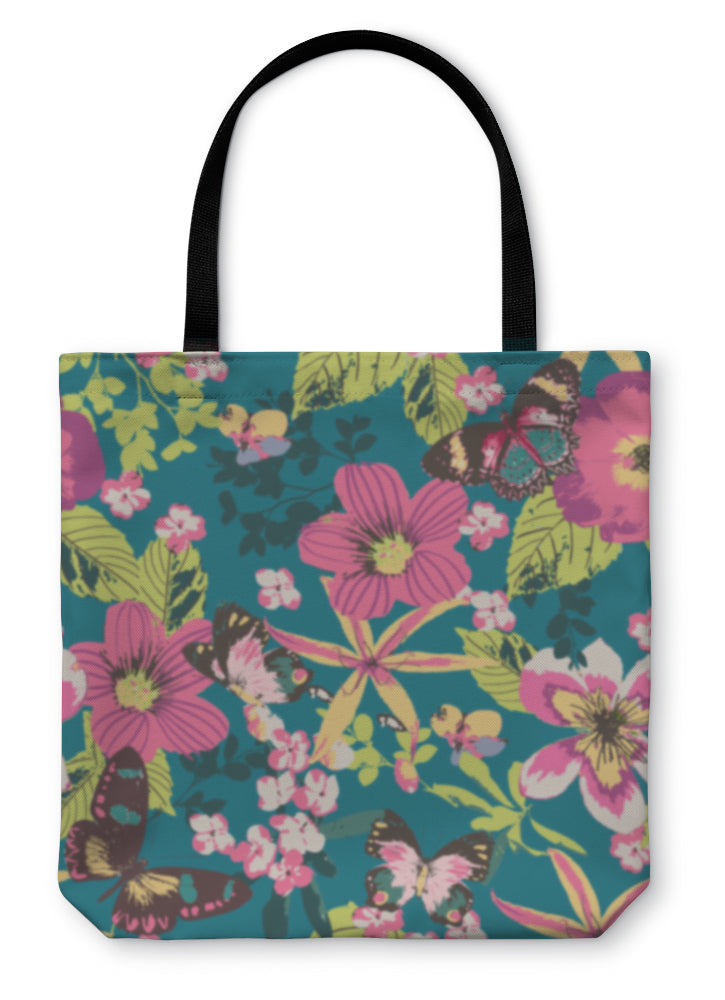 Butterfly and Botanicals Tote Bag