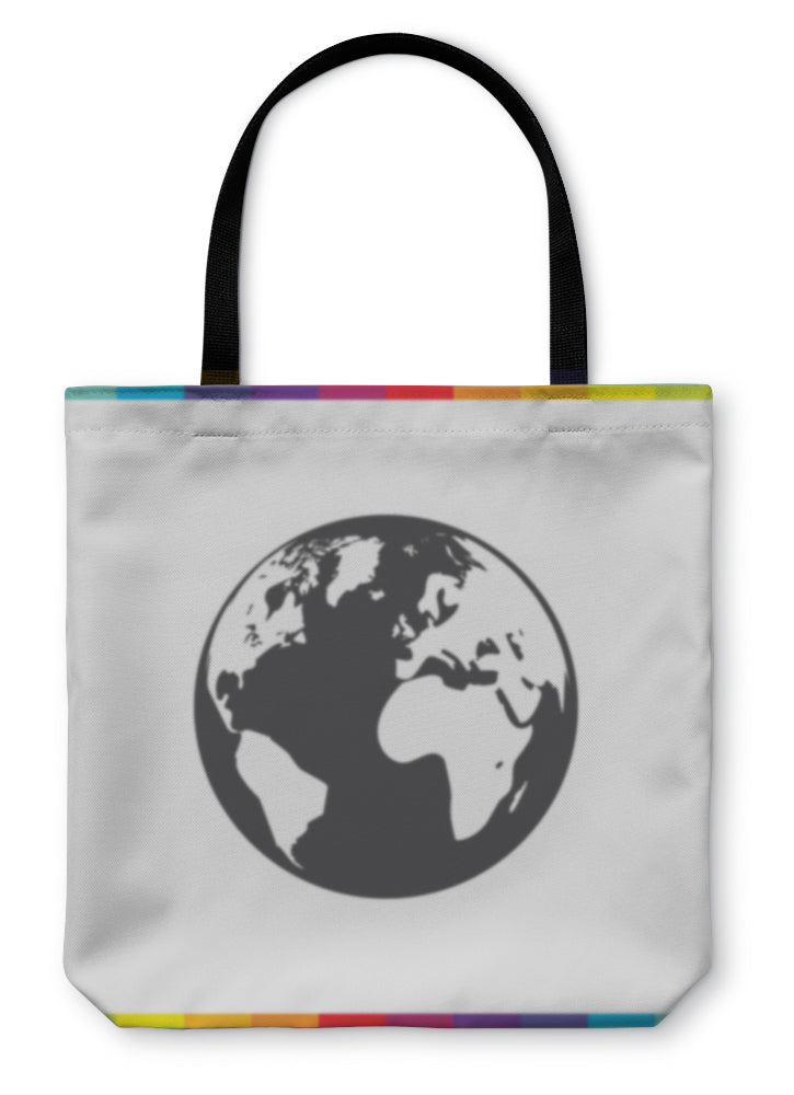 Tote Bag, Earth Globe Icon