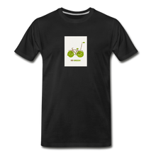 Unisex Premium Organic T-Shirt - Leaf Bike - black