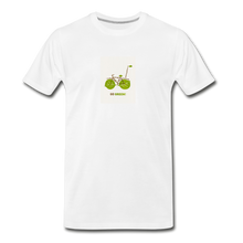 Unisex Premium Organic T-Shirt - Leaf Bike - white