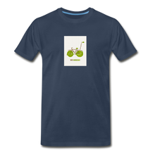 Unisex Premium Organic T-Shirt - Leaf Bike - navy