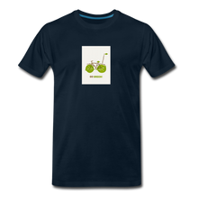 Unisex Premium Organic T-Shirt - Leaf Bike - deep navy