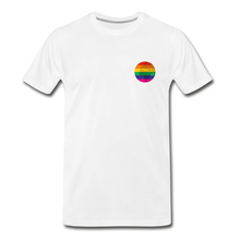 Unisex Premium Organic T-Shirt - Rainbow Earth - white