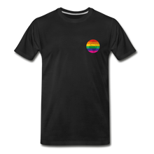 Unisex Premium Organic T-Shirt - Rainbow Earth - black